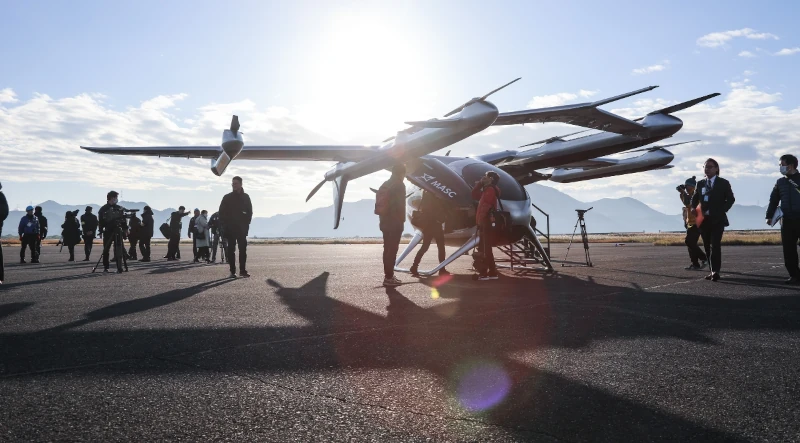 eVTOL de AutoFlight en pista. Foto: AutoFlight 